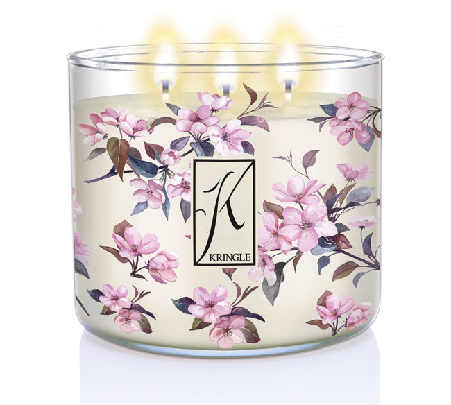 Cherry Blossom 3-Wick Candle - Kringle Candle Company