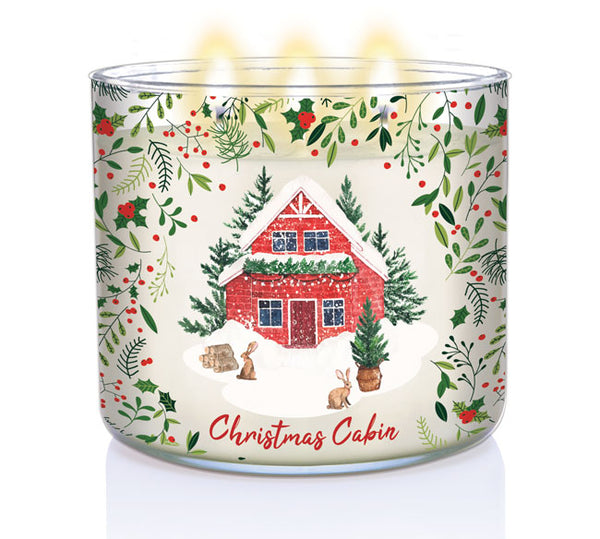 Christmas Cabin  | 3-wick Candle - Kringle Candle Company