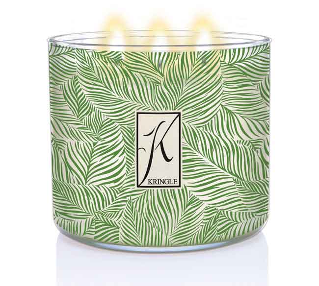 Gingerlily & Palm 3-Wick Candle - Kringle Candle Company