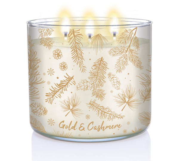 Gold & Cashmere | 3-wick Candle - Kringle Candle Company