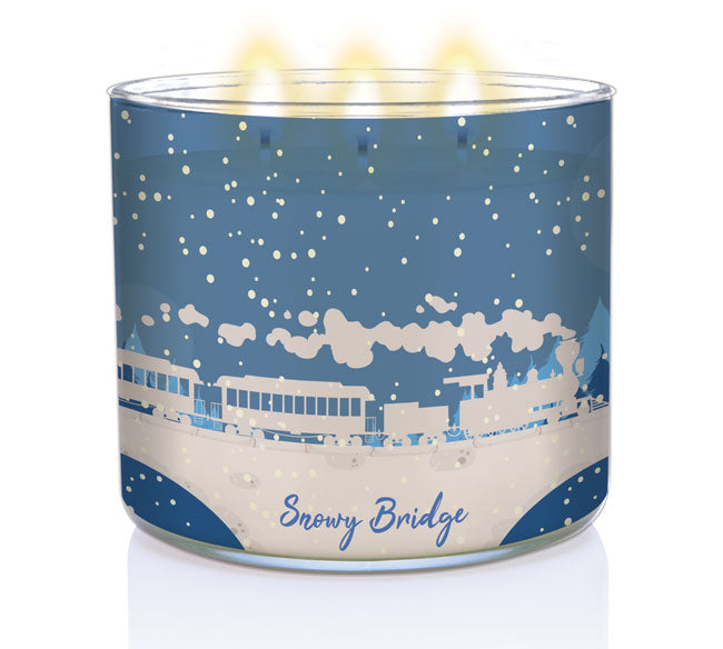 Snowy Bridge | 3-wick Candle - Kringle Candle Company