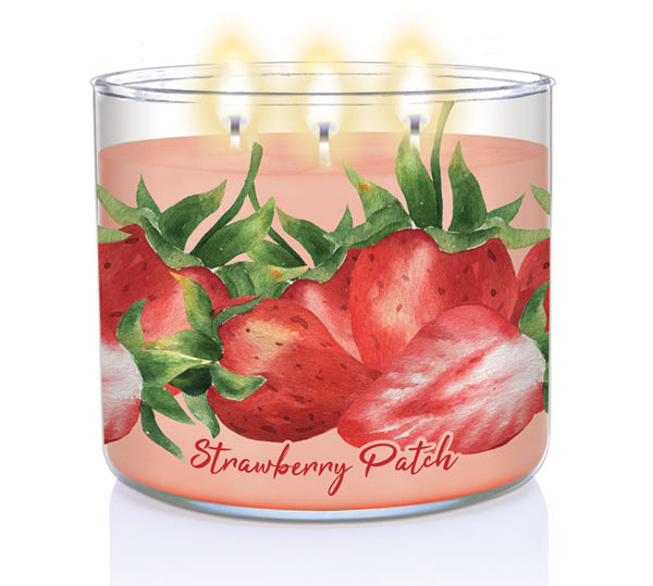 Strawberry Patch | 3-wick Candle - Kringle Candle Company