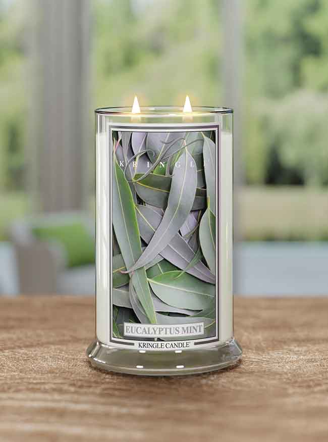 Eucalyptus Mint Large 2-wick - Kringle Candle Company