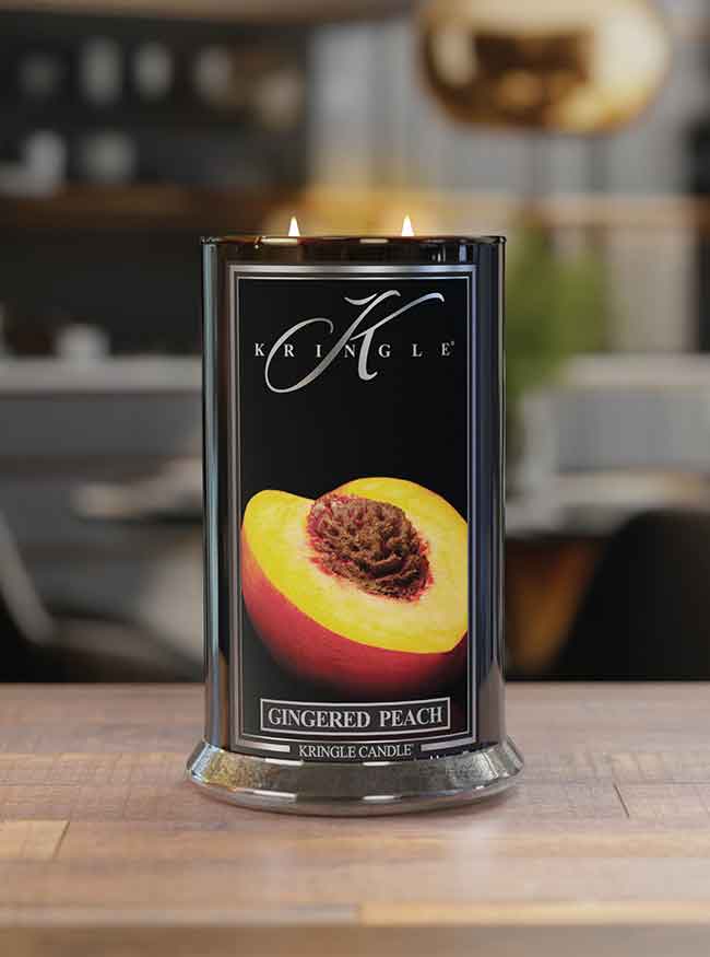 Gingered Peach  | Large 2-wick - Kringle Candle Company