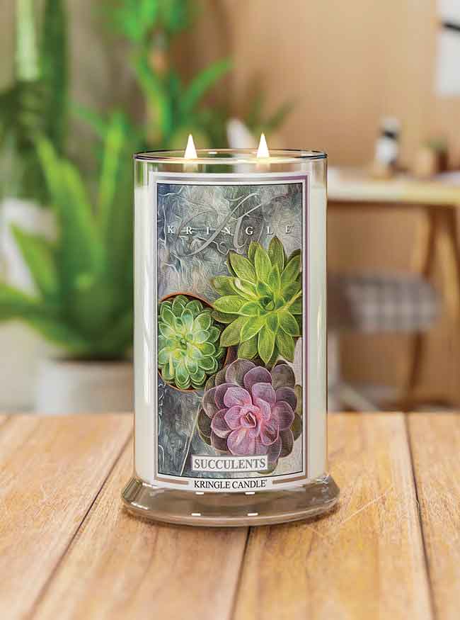 Succulents Large 2-wick - Kringle Candle Company