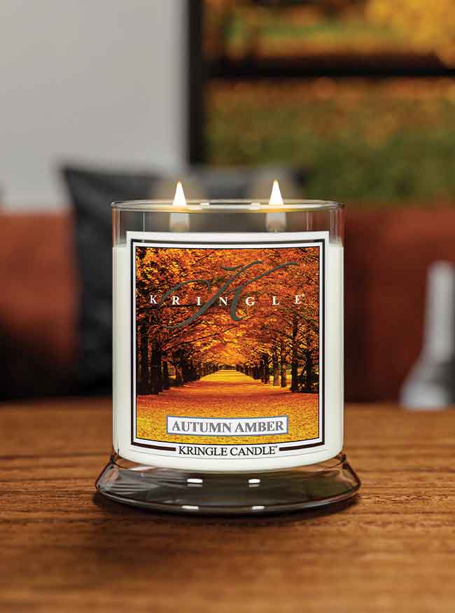 Autumn Amber Medium 2-wick - Kringle Candle Company