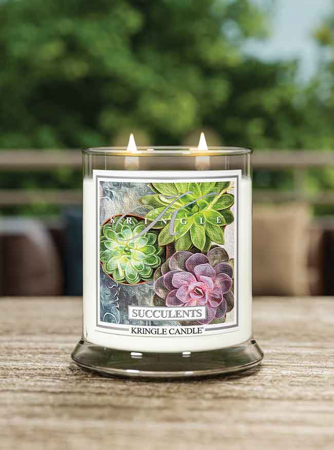 Succulents Medium 2-wick - Kringle Candle Company