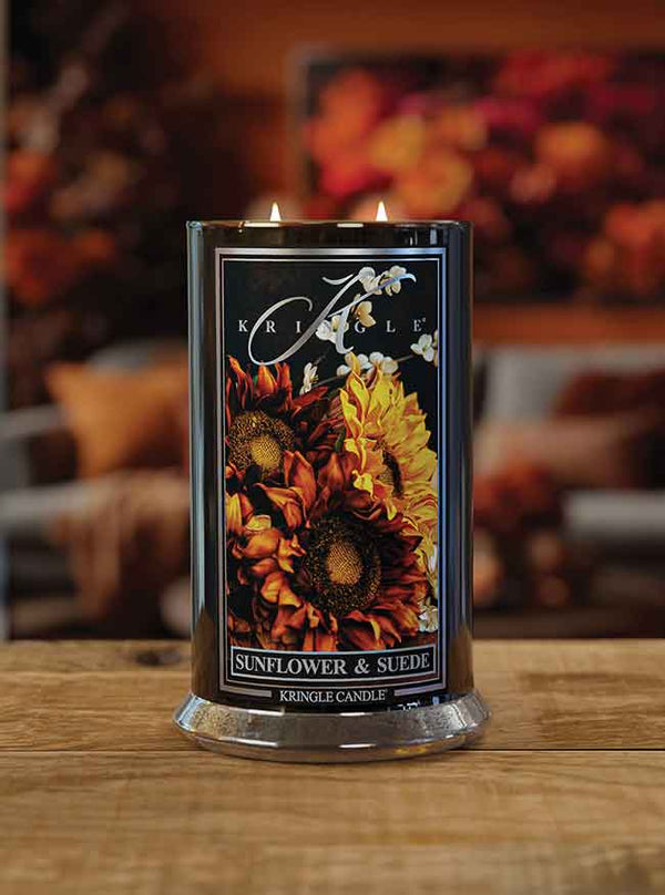 Sunflower & Suede  | Large 2-wick - Kringle Candle Company