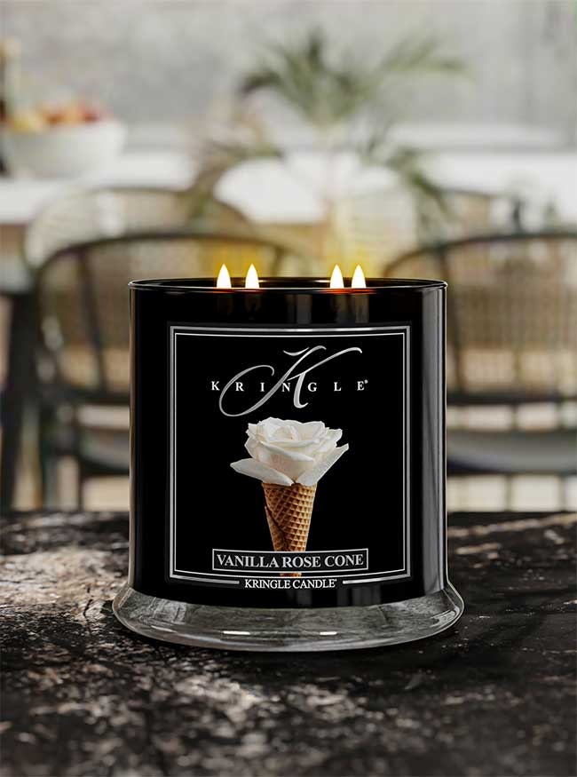 Vanilla Rose Cone | XL 4-wick