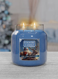 Here Comes Santa Claus Medium 2-wick - Kringle Candle Company