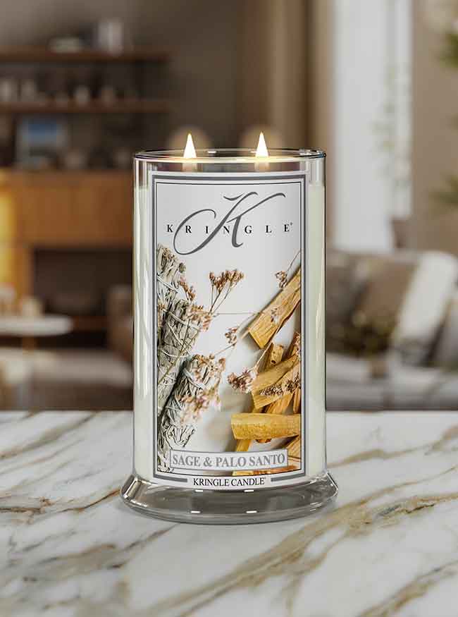 Sage & Palo Santo Large 2-Wick - Kringle Candle Company