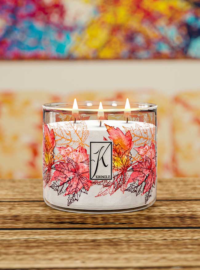 Leaf Peeper  | 3-wick Candle - Kringle Candle Company