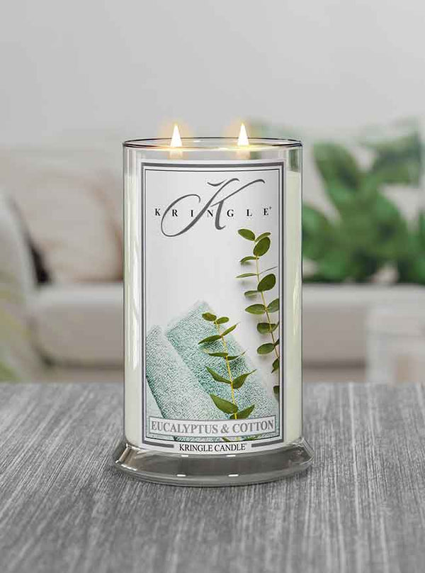 Eucalyptus & Cotton Large 2-Wick - Kringle Candle Company