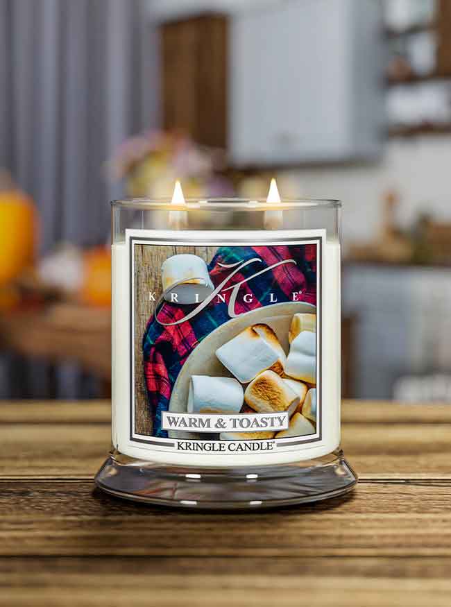 Warm & Toasty Medium 2-Wick - Kringle Candle Company