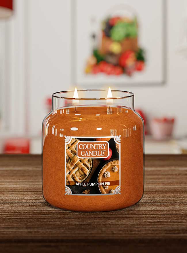 Apple Pumpkin Pie Medium 2-wick - Kringle Candle Company