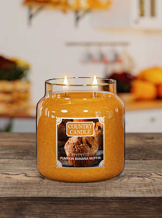 Pumpkin Banana Muffin Medium 2-wick - Kringle Candle Company