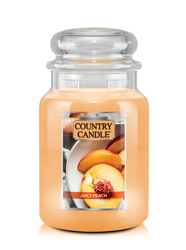 Juicy Peach Large 2-wick - Kringle Candle Company