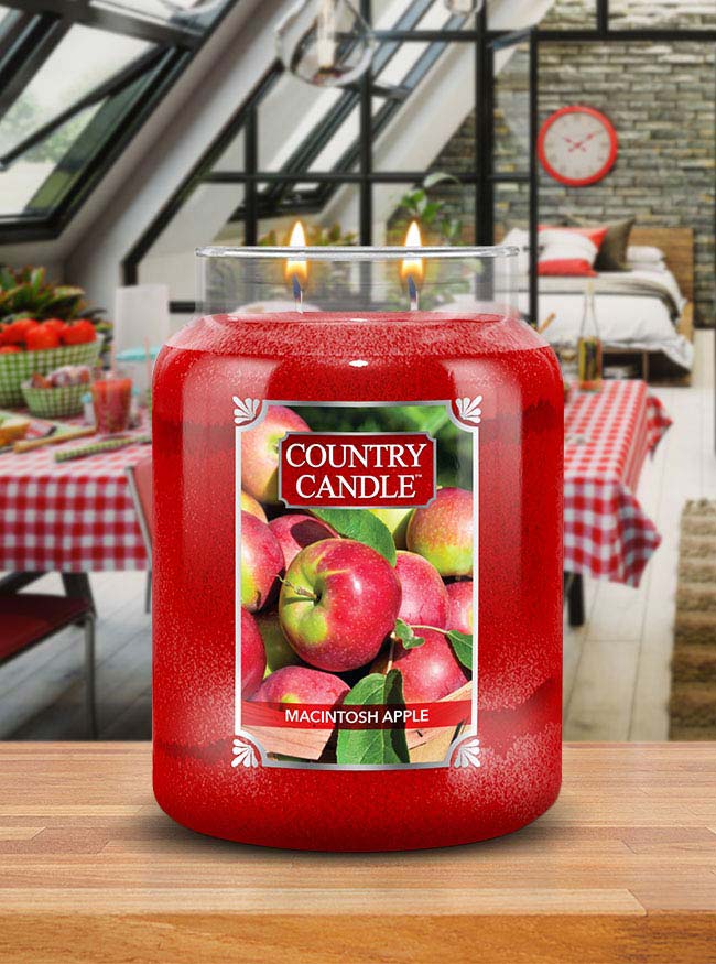 Macintosh Apple Large Jar Candle - Kringle Candle Company