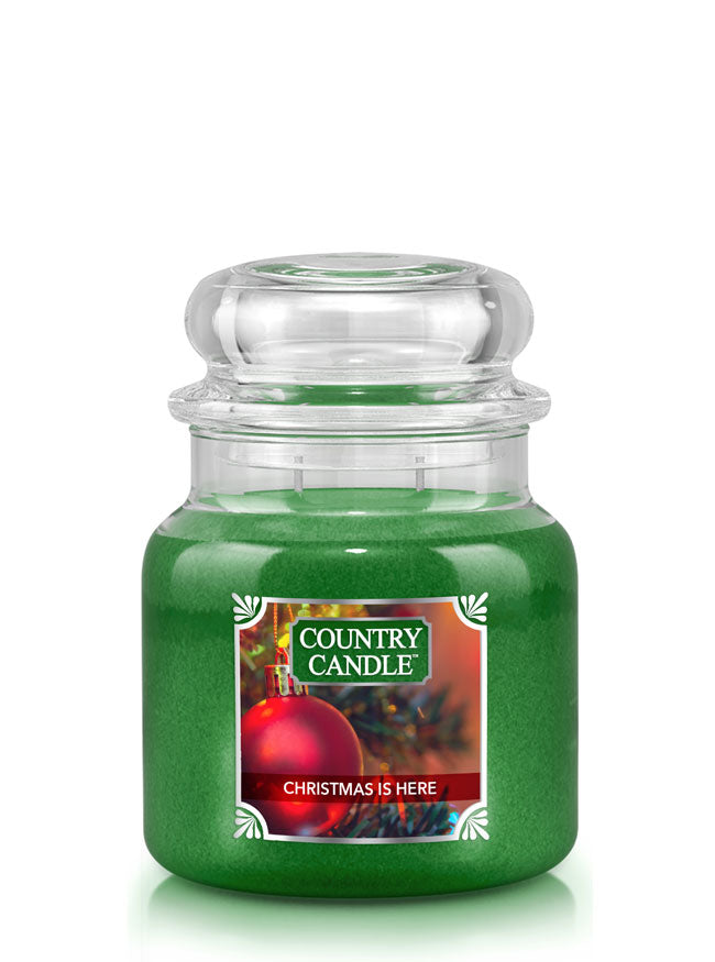 Christmas is Here Medium 2-wick - Kringle Candle Company