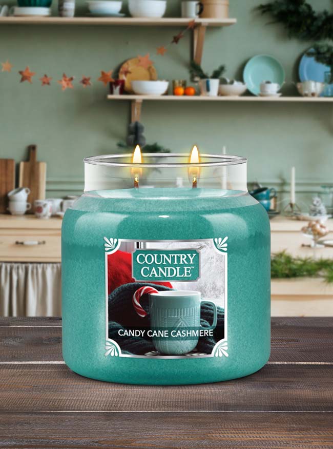 Candy Cane Cashmere Medium 2-wick - Kringle Candle Company