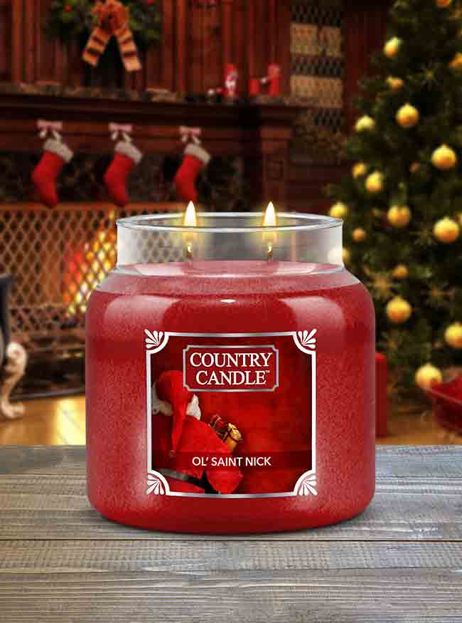 Ol' Saint Nick Medium 2-wick - Kringle Candle Company