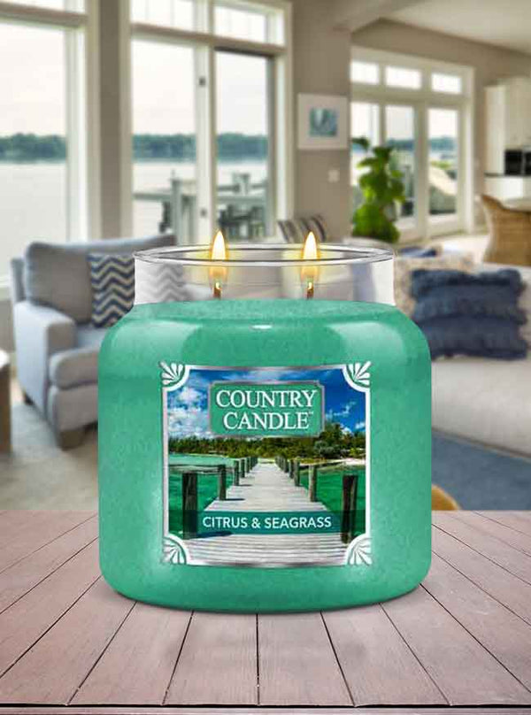 Citrus & Seagrass Medium 2-wick - Kringle Candle Company