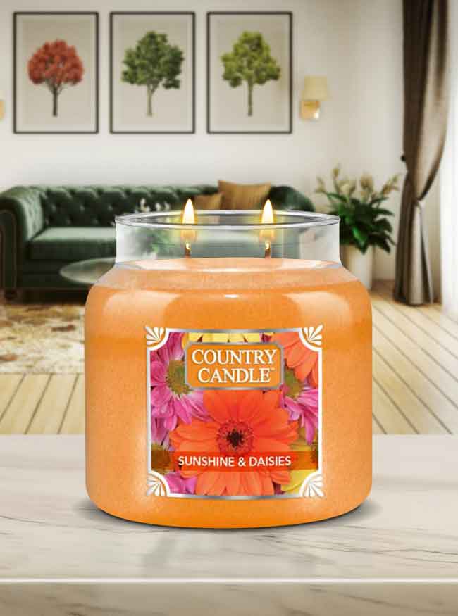 Sunshine & Daisies Medium 2-wick - Kringle Candle Company