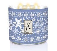 Blankets & Snowflakes 3-Wick Candle - Kringle Candle Company