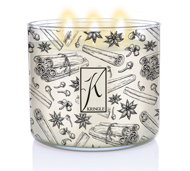 Frosted Spice 3-Wick Candle - Kringle Candle Company