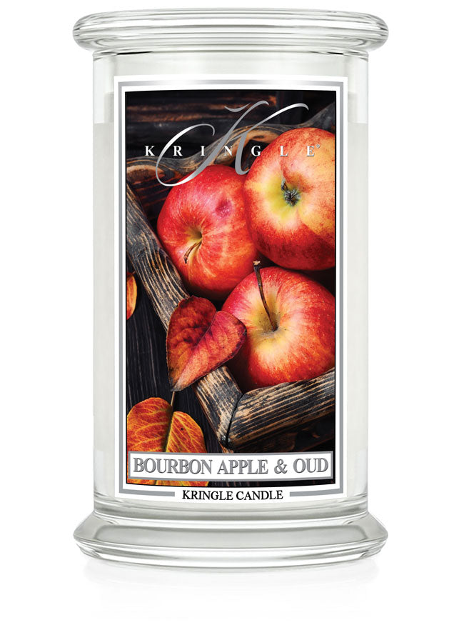 Bourbon Apple & Oud Large 2-Wick - Kringle Candle Company