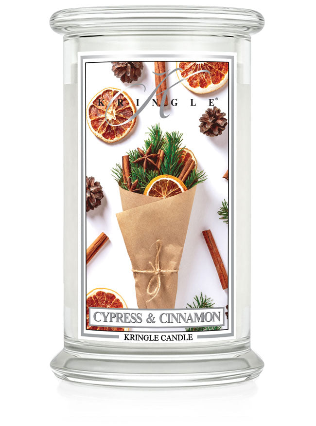 Cypress & Cinnamon Large 2-Wick - Kringle Candle Company