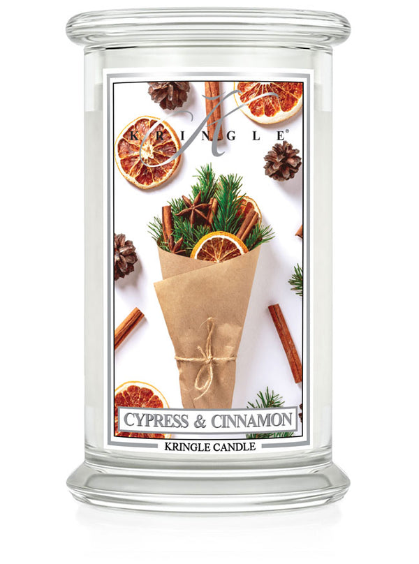 Cypress & Cinnamon Large 2-Wick - Kringle Candle Company