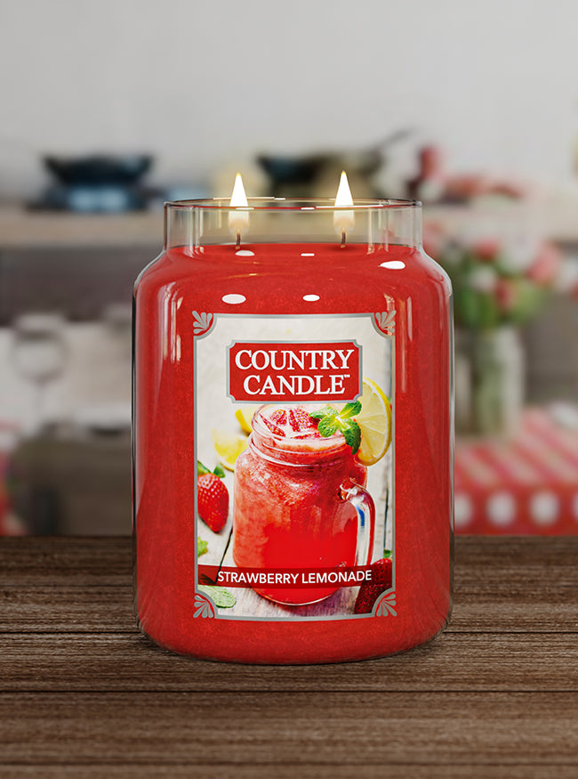 Strawberry Lemonade Large Jar Candle - Kringle Candle Company