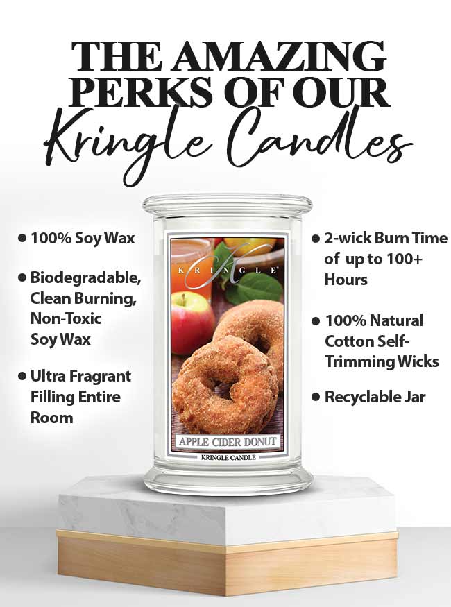 Apple Cider Donut  Large 2-wick - Kringle Candle Company