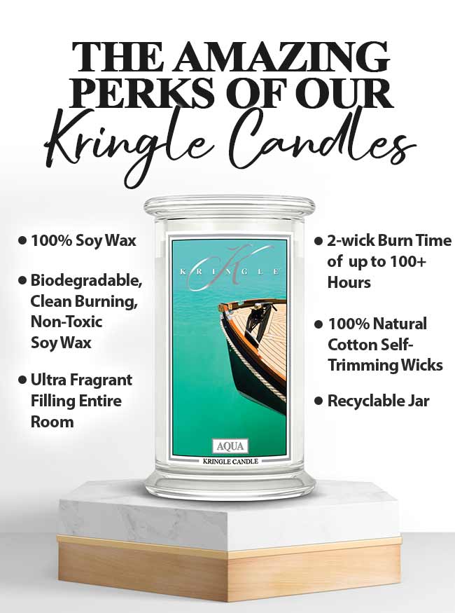 Aqua  Large 2-wick - Kringle Candle Company