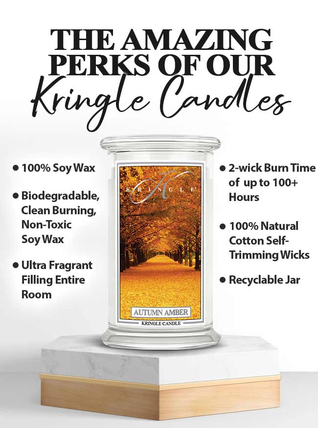 Autumn Amber  Large 2-wick - Kringle Candle Company