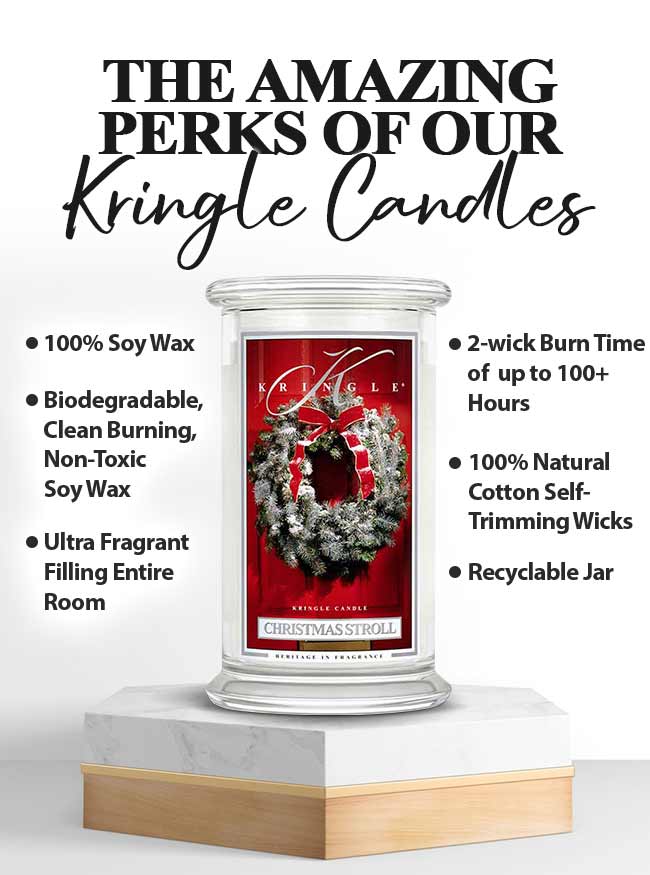 Christmas Stroll  Large 2-wick - Kringle Candle Company