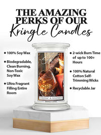 Cognac & Leather  Large 2-wick - Kringle Candle Company