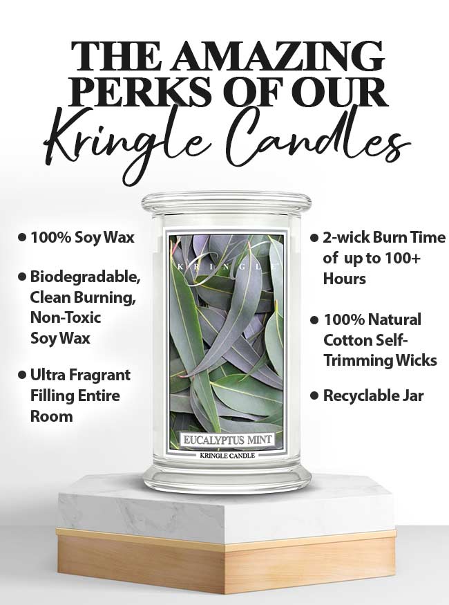 Eucalyptus Mint Large 2-wick - Kringle Candle Company