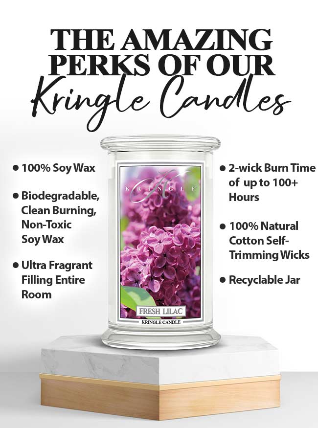 Fresh Lilac Large 2-wick - Kringle Candle Company