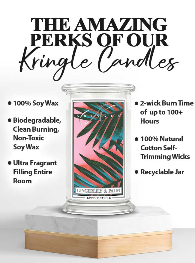 Gingerlily & Palm Large 2-wick - Kringle Candle Company