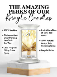 Gold & Cashmere Large 2-wick - Kringle Candle Company