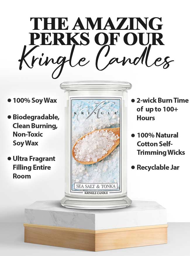 Sea Salt & Tonka Large 2-wick - Kringle Candle Company