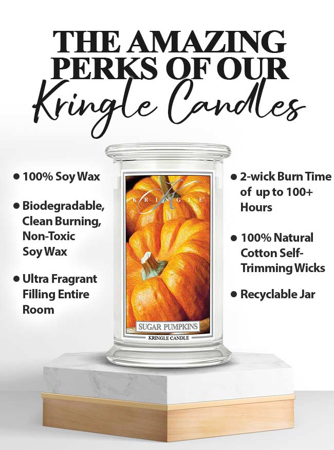 Sugar Pumpkins Large 2-wick - Kringle Candle Company