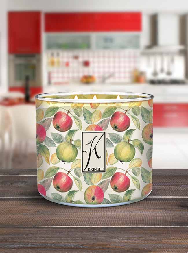 Macintosh Apple | 3-wick Candle - Kringle Candle Company