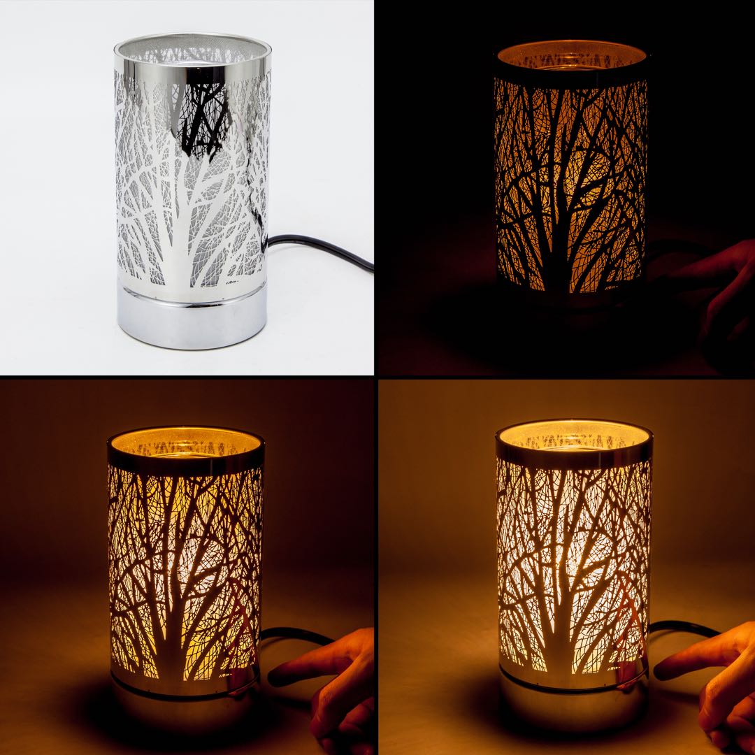 7" Touch Lamp Wax Warmer-Black Morning Trees - Kringle Candle Company