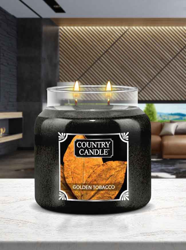 Golden Tobacco | Medium 2-wick Candle - Kringle Candle Company