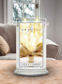 Gold & Cashmere Large 2-wick - Kringle Candle Company