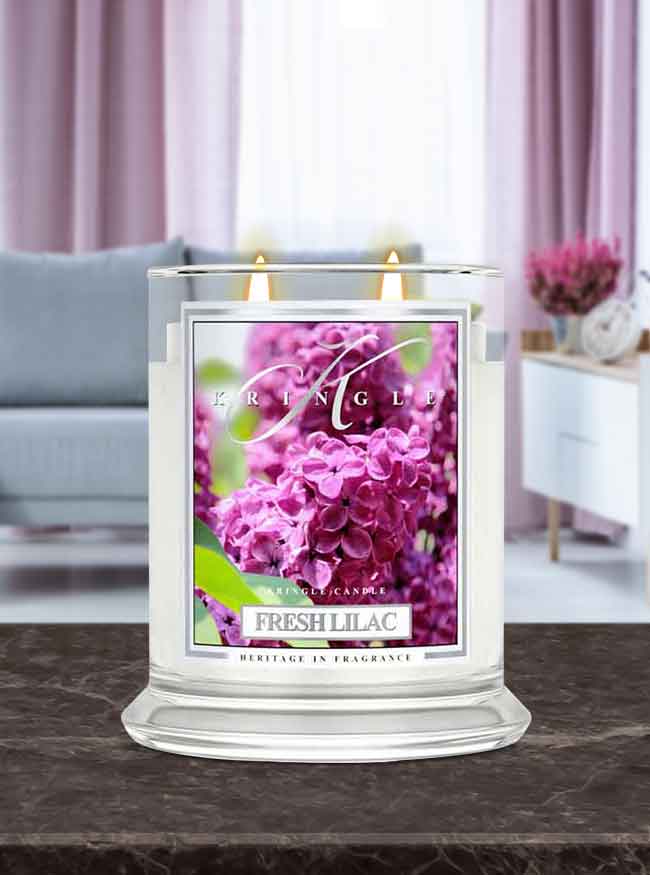 Fresh Lilac Medium 2-wick - Kringle Candle Company