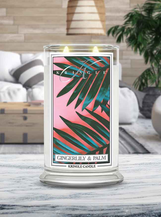 Gingerlily & Palm Large 2-wick - Kringle Candle Company